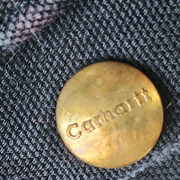 Carhartt Bib Distressed USA Union Made Insulated Duck Canvas Black Y2K Workwear - Picture 9 of 16